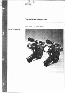 Nizo 4080 manual. Camera Instructions.